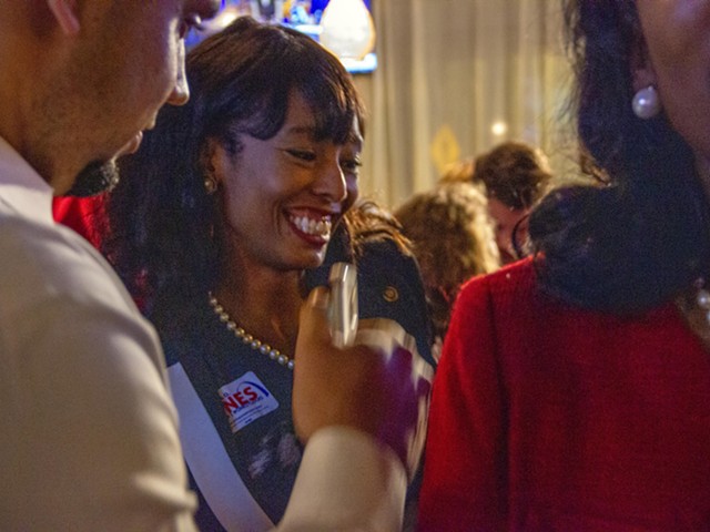 Cora Faith Walker at Tishaura Jones' 2017 mayoral campaign party