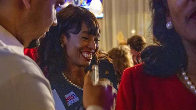 Cora Faith Walker at Tishaura Jones' 2017 mayoral campaign party