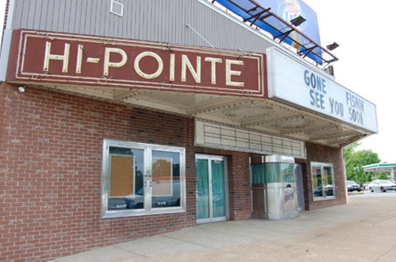 The Hi-Pointe Theatre, recently shuttered for renovations.