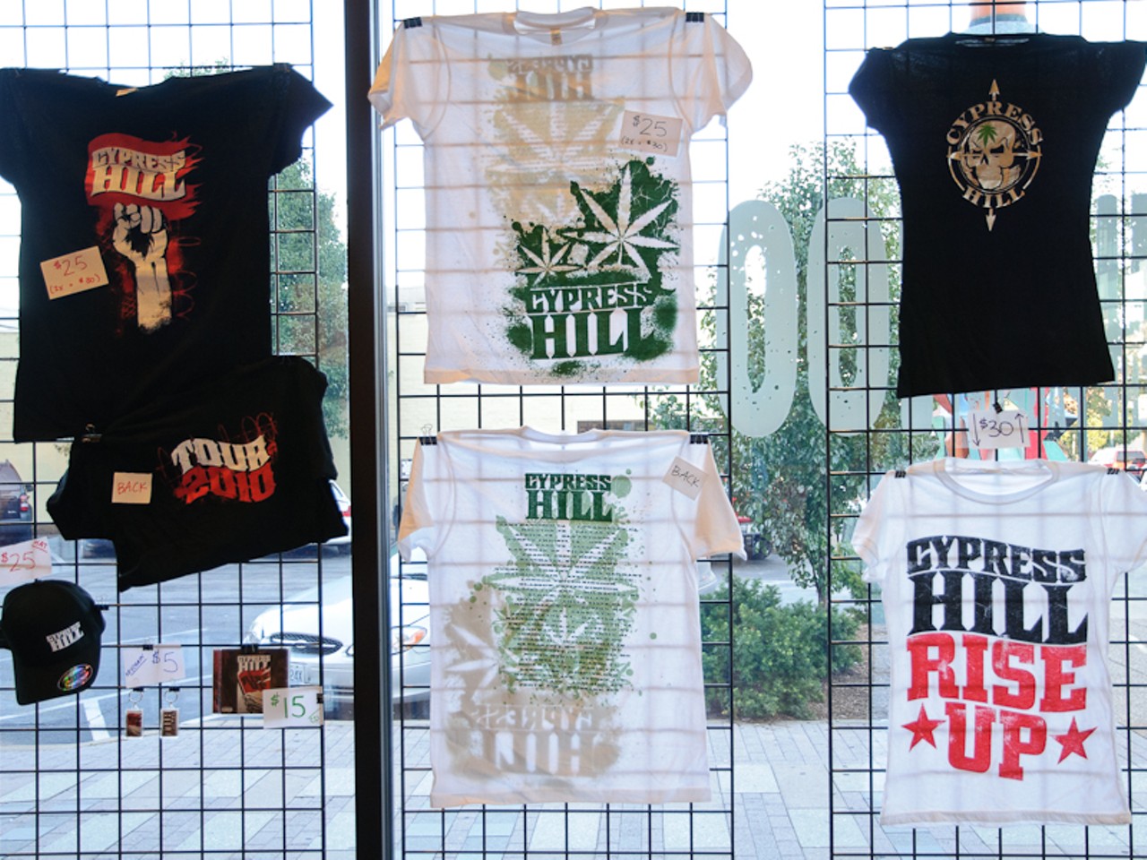 Cypress Hill merchandise at the Pageant.