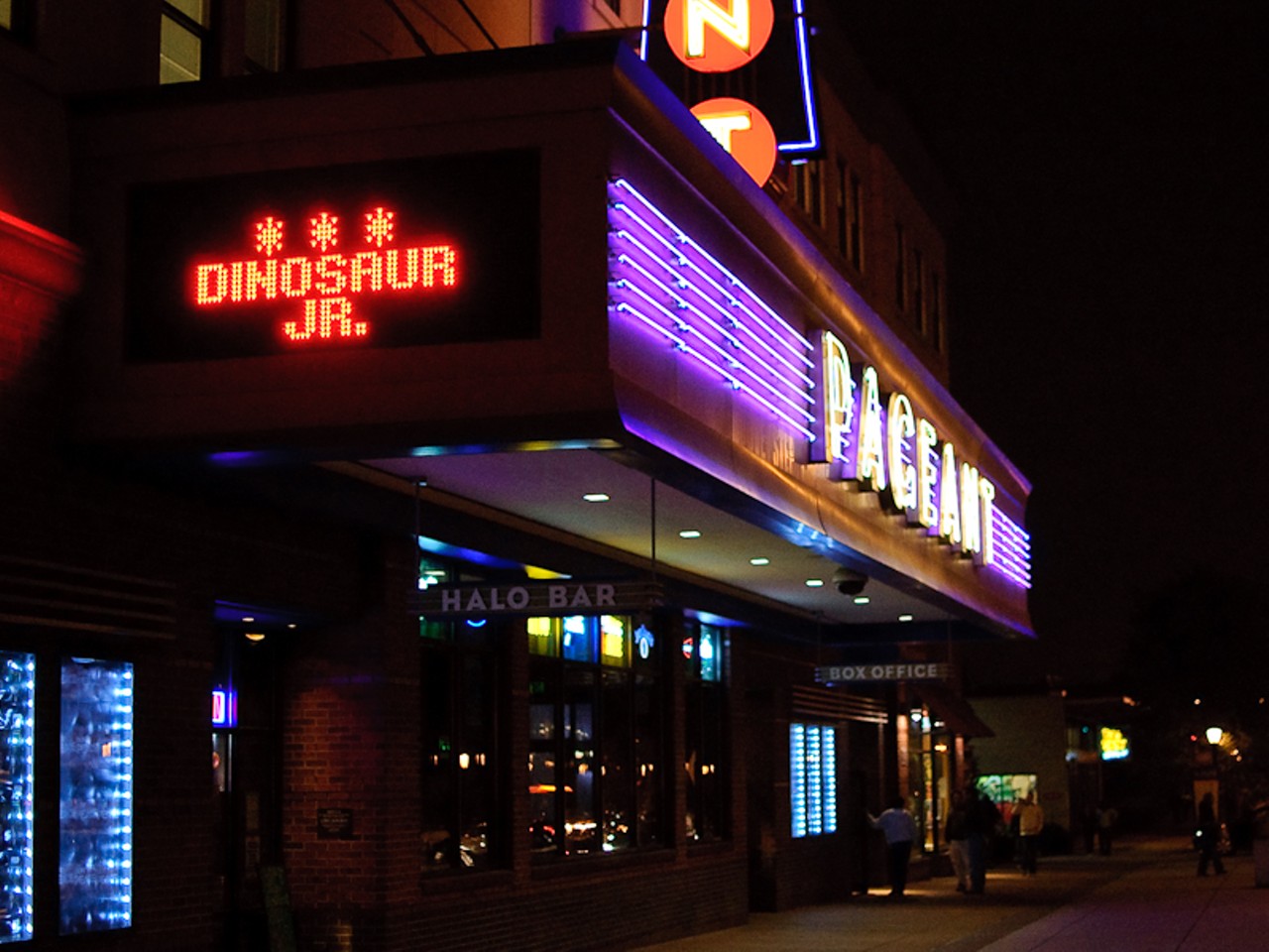 The marquee outside the Pageant.