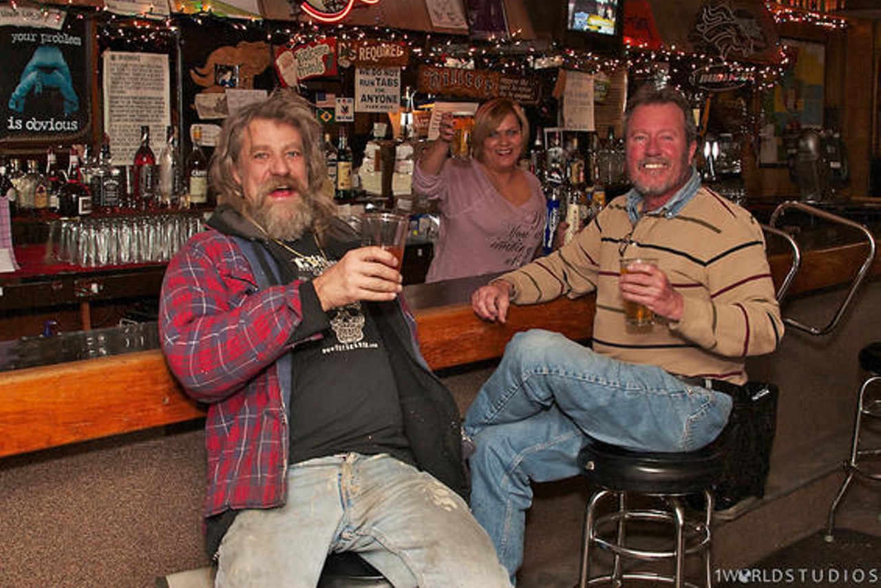 Don't be surprised by the older, slightly disheveled patrons. 
Hill-Top Tavern in Denver, Colorado.