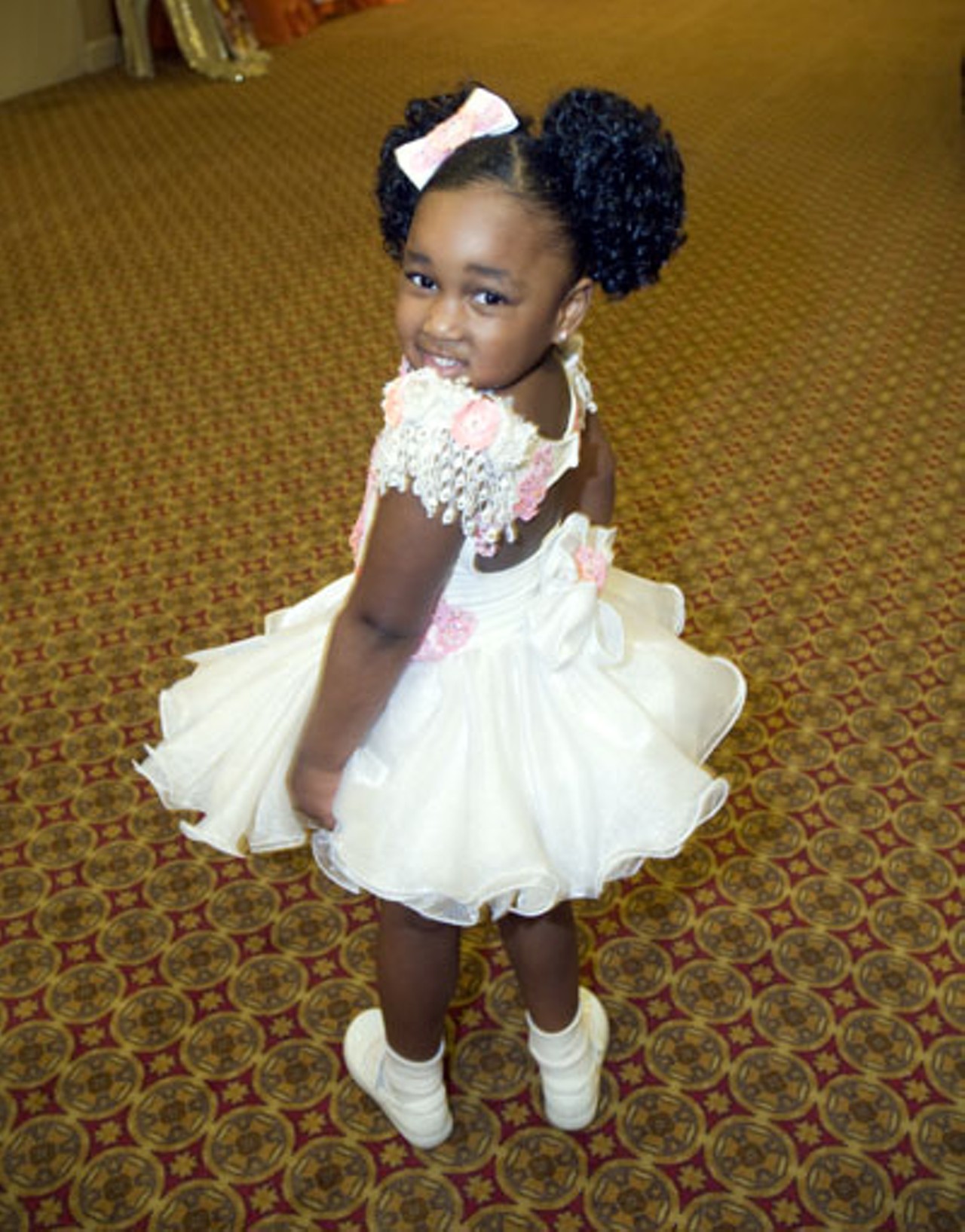 Gabrielle Alexis Mathis, four years old, competed against Victoria, Gracie and Davana for the title Little Miss Dream Girls USA.