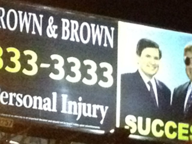 A Brown & Brown billboard that was along Gravois Avenue in south city