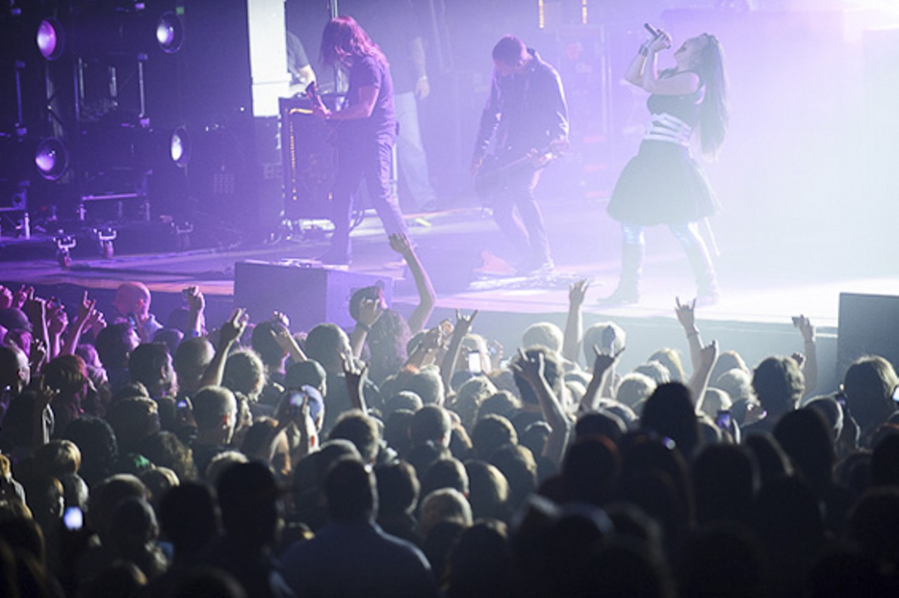 Evanescence performing  at the Pageant in St. Louis.