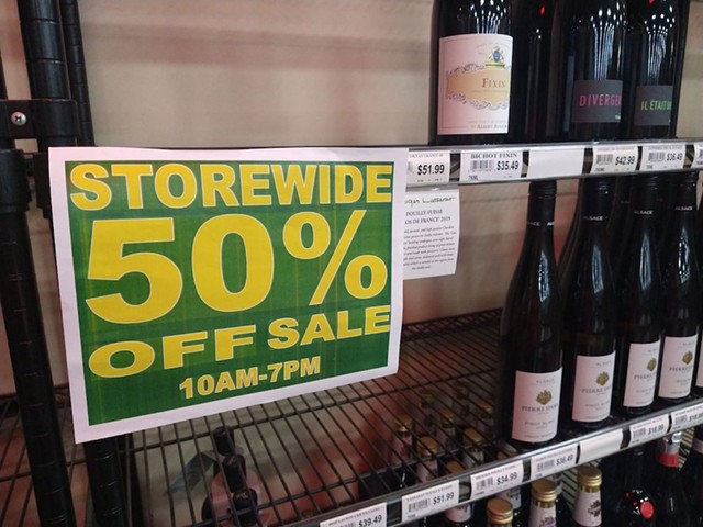 Yes, even the wine is half off.