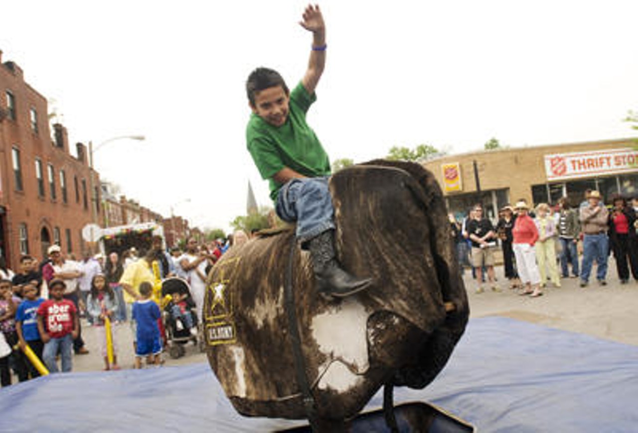 The scene from Cherokee Street, St. Louis' most popular Mexican community, on May 2, for a weekend version of the Cinco de Mayo celebration. More photos.