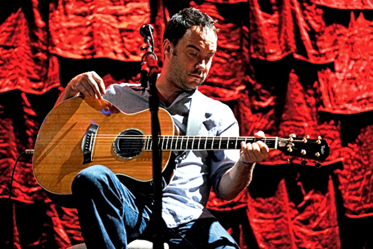 Dave Matthews during his set at Farm Aid on October 4 at Verizon Wireless Amphitheater. The 24th annual concert benefiting small farms was held in St. Louis for the first time this year. See more photos from Farm Aid.