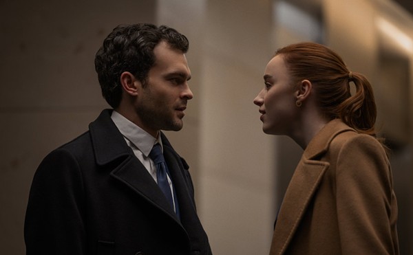 Luke (Alden Ehrenreich) and Emily (Phoebe Dynevor) are in love — but work is a complication.