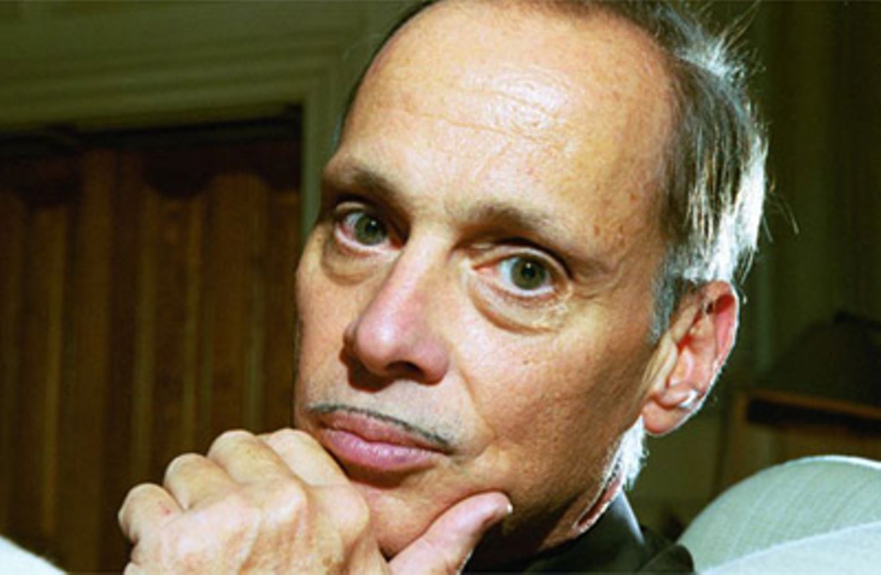 Underground filmmaker John Waters whose pencil-thin mustache has become one of his trademarks.
