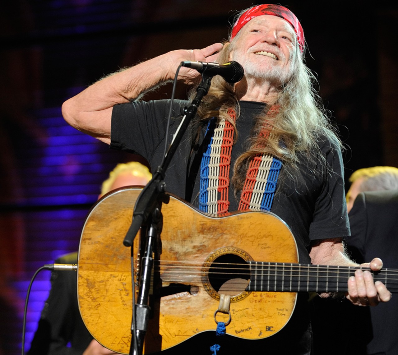 Willie Nelson at Farm Aid in St. Louis on October 4, 2009.