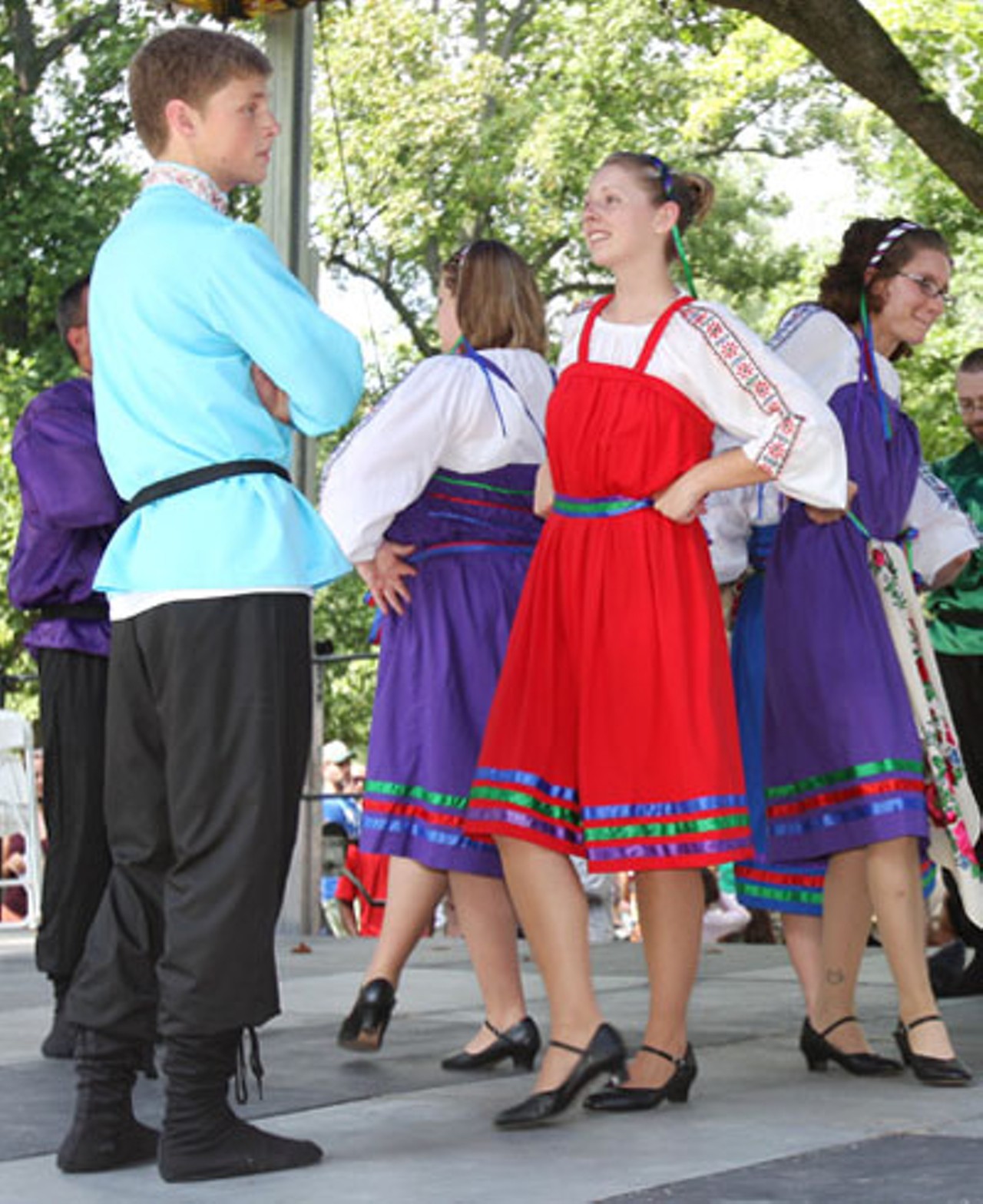 Russian Cossack dancers.