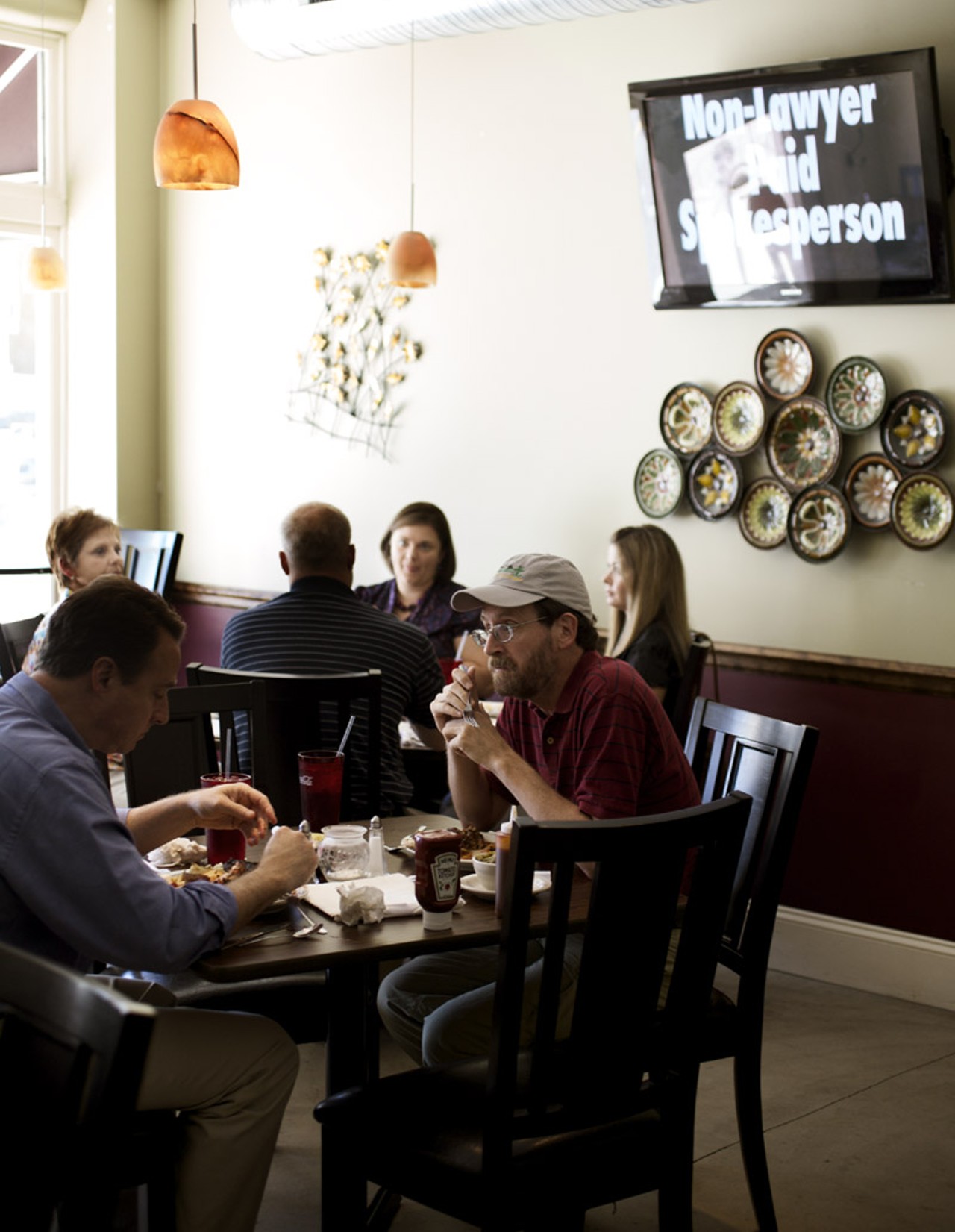 The main dining room at Flavors BBQ in The Grove neighborhood.