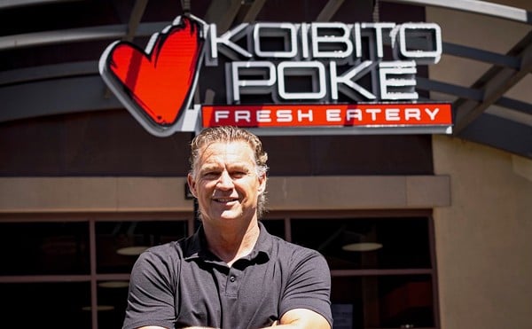 Former Cardinals pitcher Todd Stottlemyre stands in front of Kobito Poké, the restaurant line he co-founded.