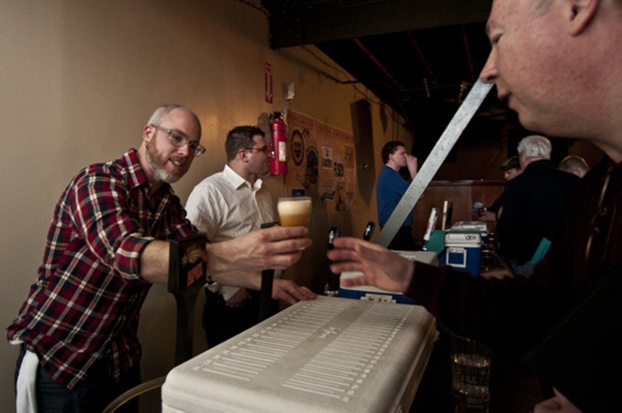 The 4th Annual Beer Lovers Anonymous Festival features numerous beers on tap in convenient party cooler storage. Participants are encouraged to sample any and every beer they desire.