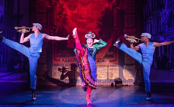 From left: Jackson Grove, Katrina McCrimmons and Rodney Thompson in Funny Girl.