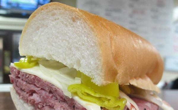 Gioia's hot salami is warm, not spicy. Just the thing for a birthday celebration!