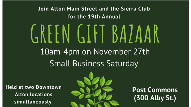 Green Gifts Bazaar on Small Business Saturday