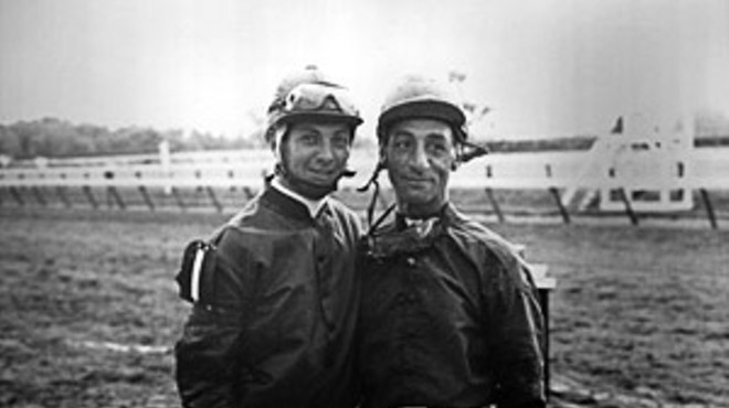 Two of the greatest jockeys in racing history: Bill Hartack and Eddie Arcaro.