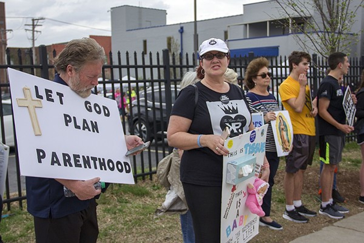 Anti-abortion protesters are a daily presence outside Planned Parenthood’s clinic in the Central West End.
