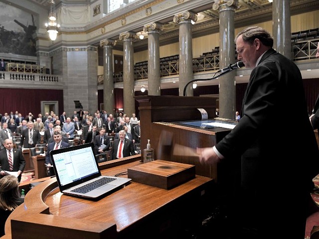 Missouri House of Representatives Speaker Rob Vescovo, R-Arnold, lowers the gavel signaling the conclusion of the First Regular Session of the 101st General Assembly
