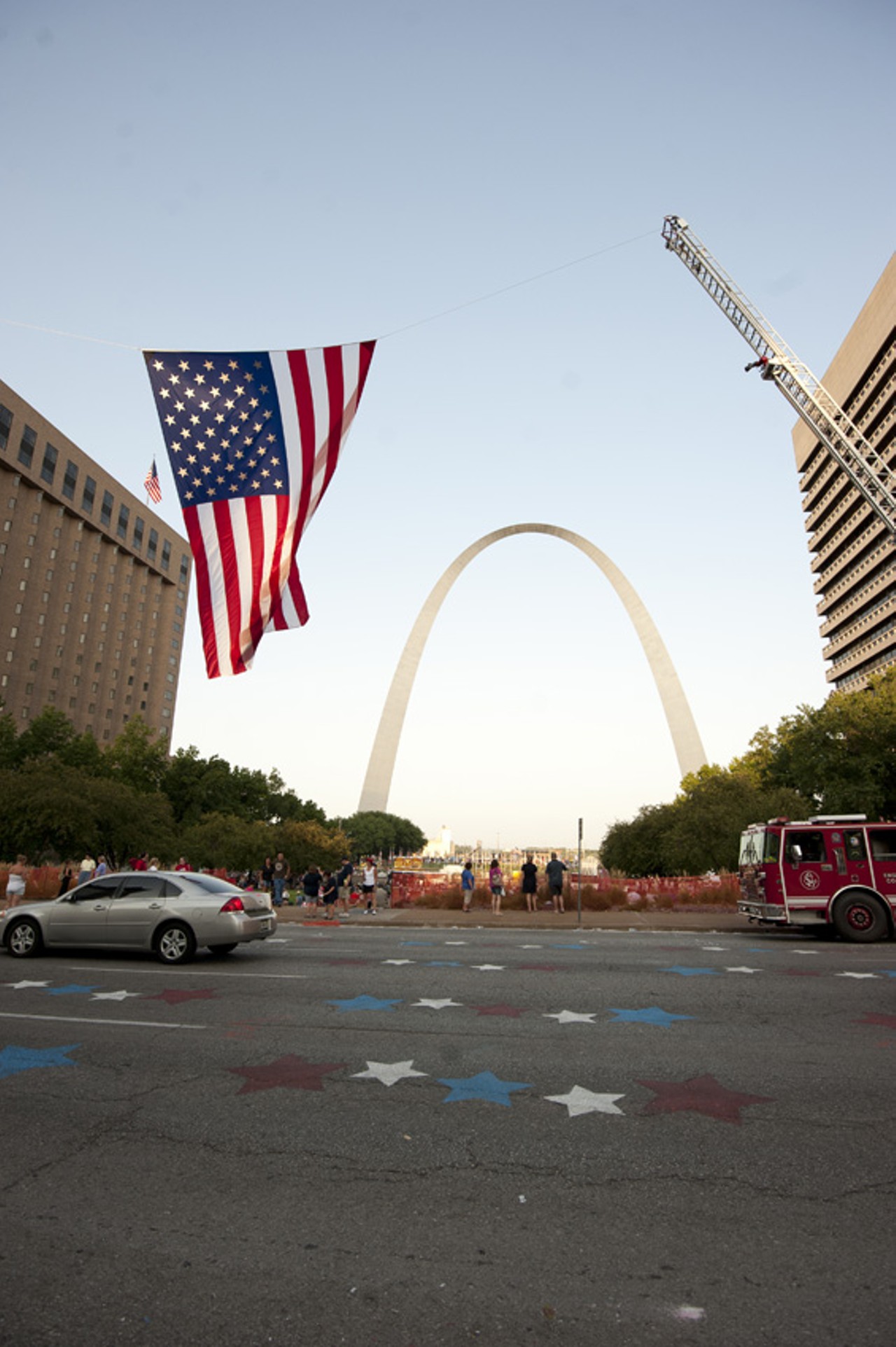 Downtown St. Louis on America's birthday.