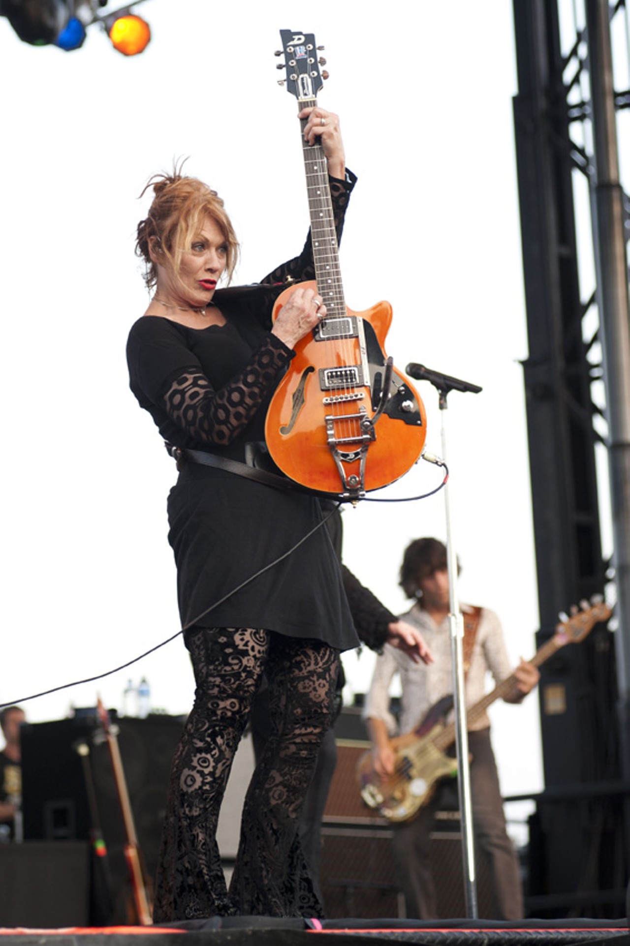Nancy Wilson of Heart performing at Fair Saint Louis on the Fourth of July.