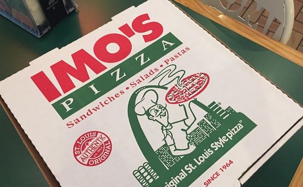 Imo's pizza box.