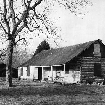 This Used to Be: Mertz Cabin    Now It's: Maryville University land    Location: Town & Country, MO        Conway Road is one of the coolest roads in St. Louis, and Harris digs into its history. "In 1961, the Religious of the Sacred Heart purchased the acreage between Conway Road and Interstate 40 for the new West County Campus of Maryville College. The college told the southern border it ifs property facing highway 40, including a log farmhouse built by nineteenth-century settlers Ludwig and Katherine Mertz, for development as the [Maryville Center] corporate park. The log home stood on the site while the office buildings of the corporate park rose above it."    "The Ludwig and Katerine Mertz log house in its original setting on the Maryville campus. The original chinking between the logs is still visible on the end wall." Image courtesy of the St. Louis County Parks Department.