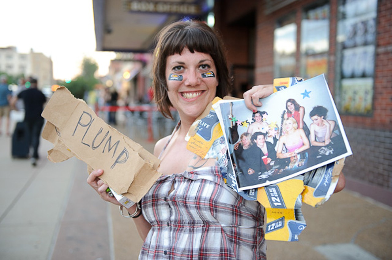 This fan drove all the way from Kansas City to see Courtney Love.