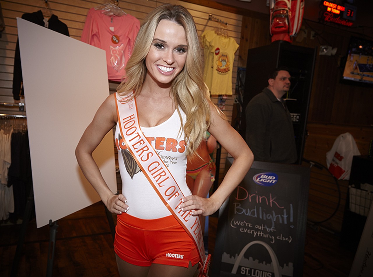 Hooters Girl of the Year 2014 Tyler Suess from Rockford, Illinois.