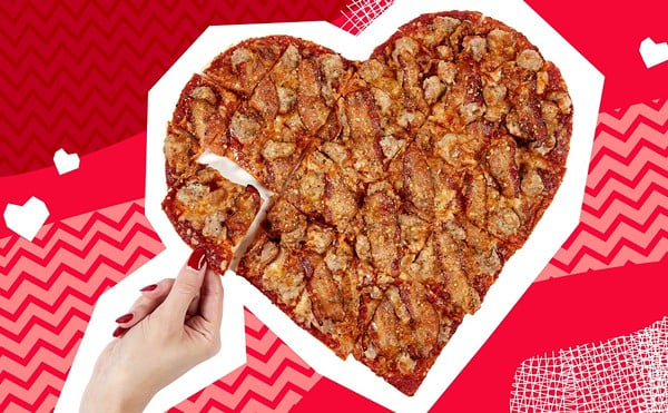 Give the gift of pizza to the one you love this Valentine's season.