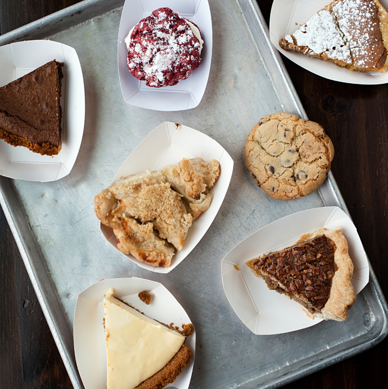 Just some of your dessert choices, by the slice...