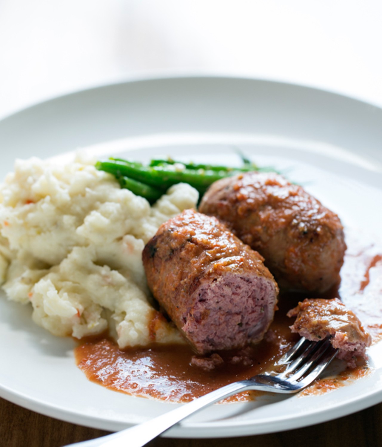 "Blinde Vinken," or "blind finches," is veal stuffed with beef farce in light tomato sauce.
