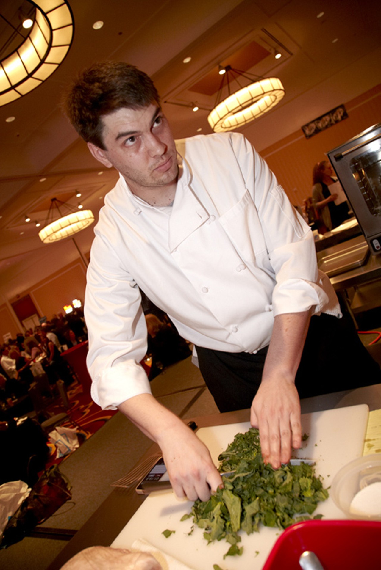 Jonathan Olson of Market Grill during the chef competition.