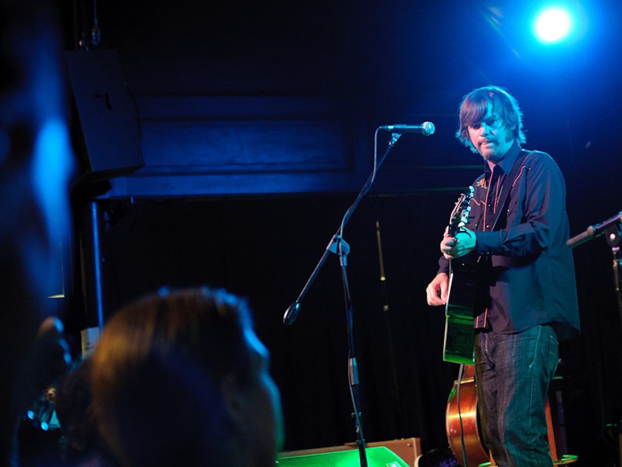Jay Farrar performing at the Old Rock House.