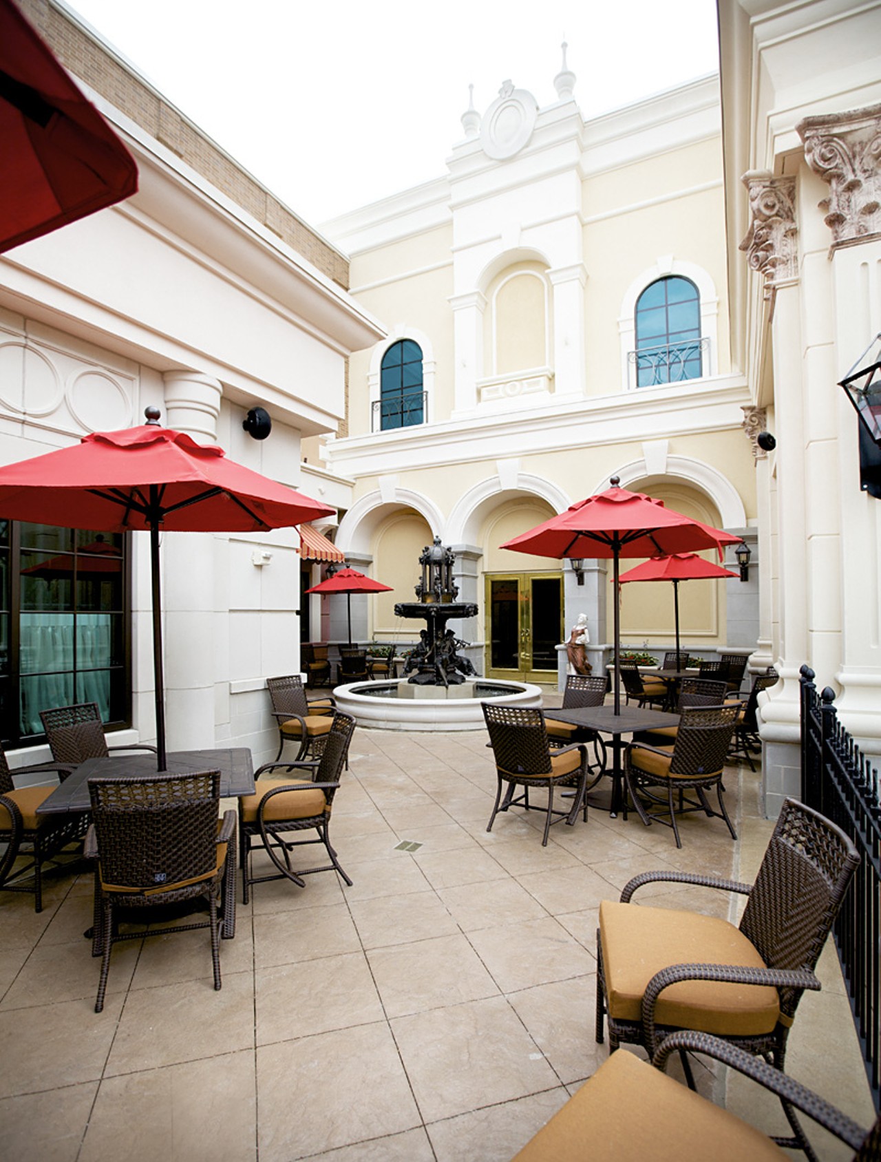 The oudoor patio seating offers a change of scenery from the casino's atmosphere.