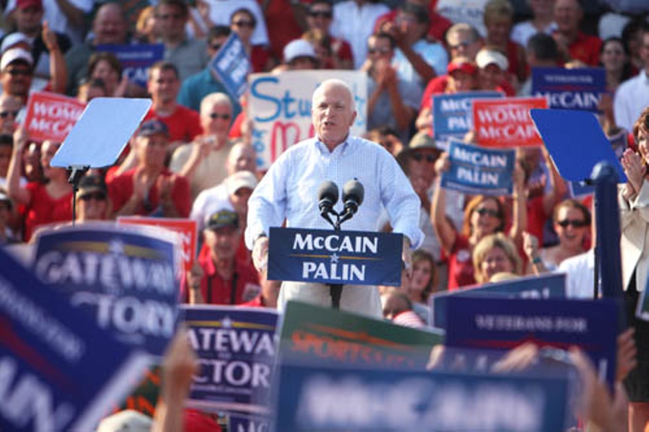 Republican presidential candidate, John McCain.