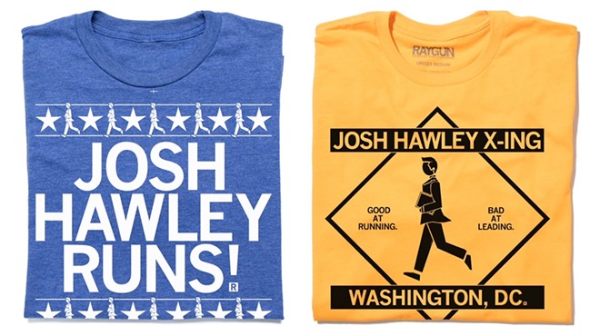 'Josh Hawley Runs' and 'Josh Hawley Crossing' T-Shirts Now Available