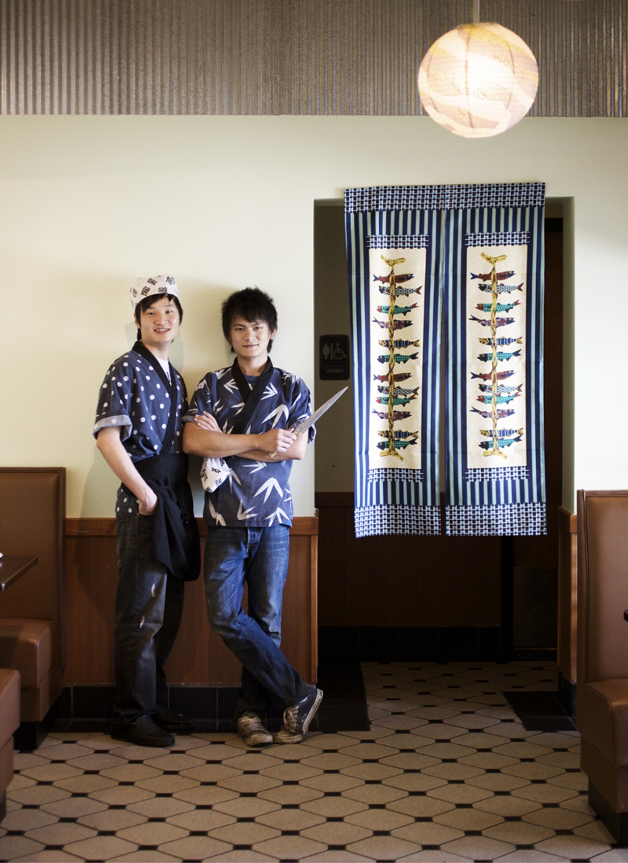 On left is sushi chef Qi Dong, on right is his cousin and one of the owners of Sushi Ai, Jake Dong.