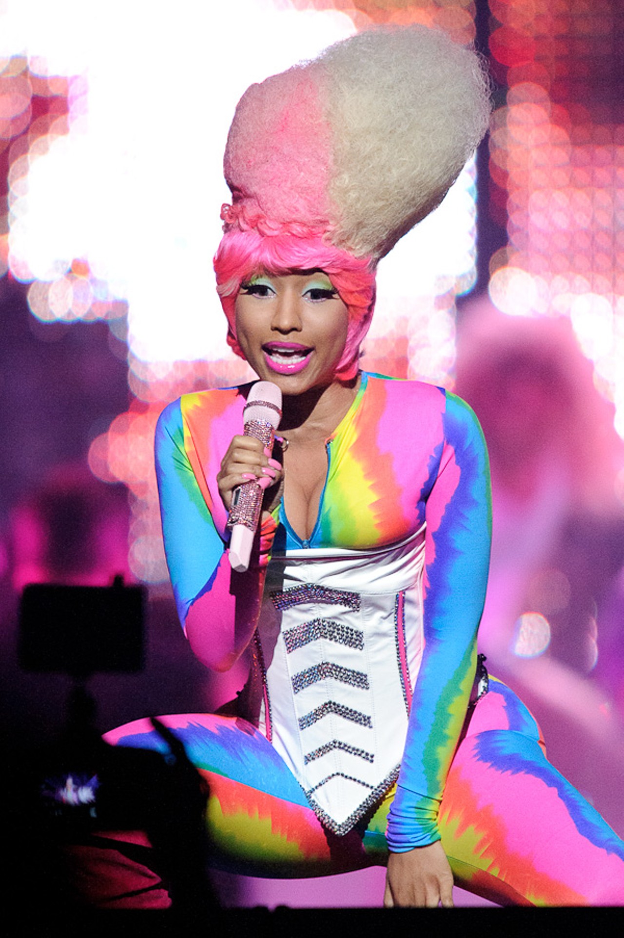 Nicki Minaj performing at the Scottrade Center.