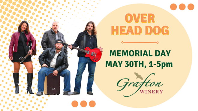 Live Music: Over Head Dog at Grafton Winery