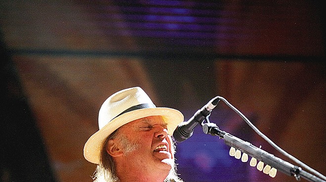 Neil Young has been with Farm Aid from the start &mdash; but he didn't stick around for the encore.