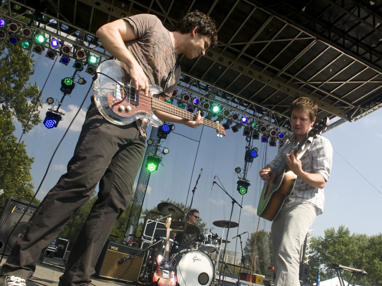 Adam Reichmann performing at the LouFest.