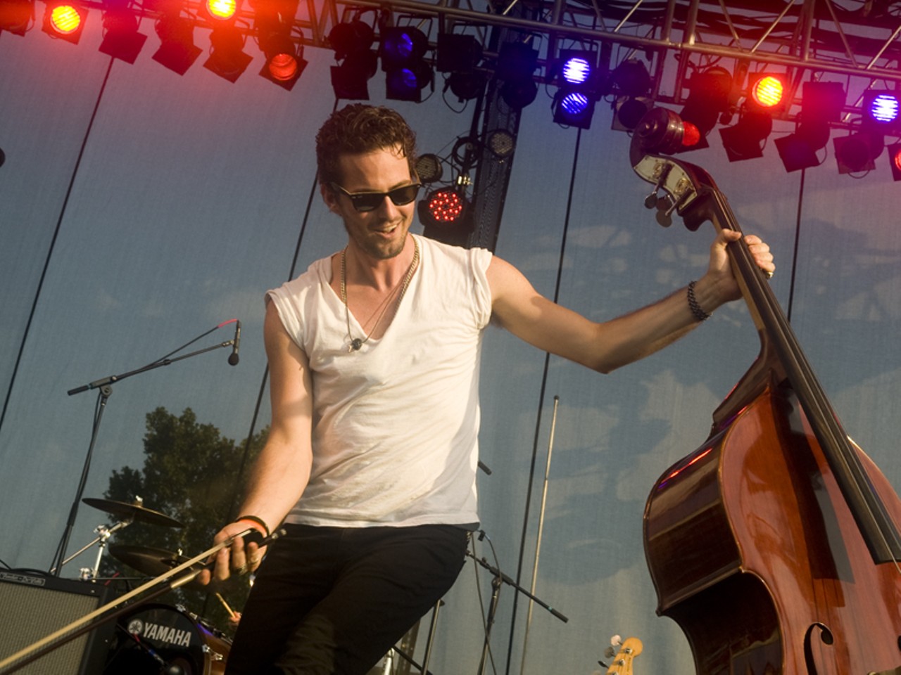 Airborne Toxic Event performing at the LouFest.