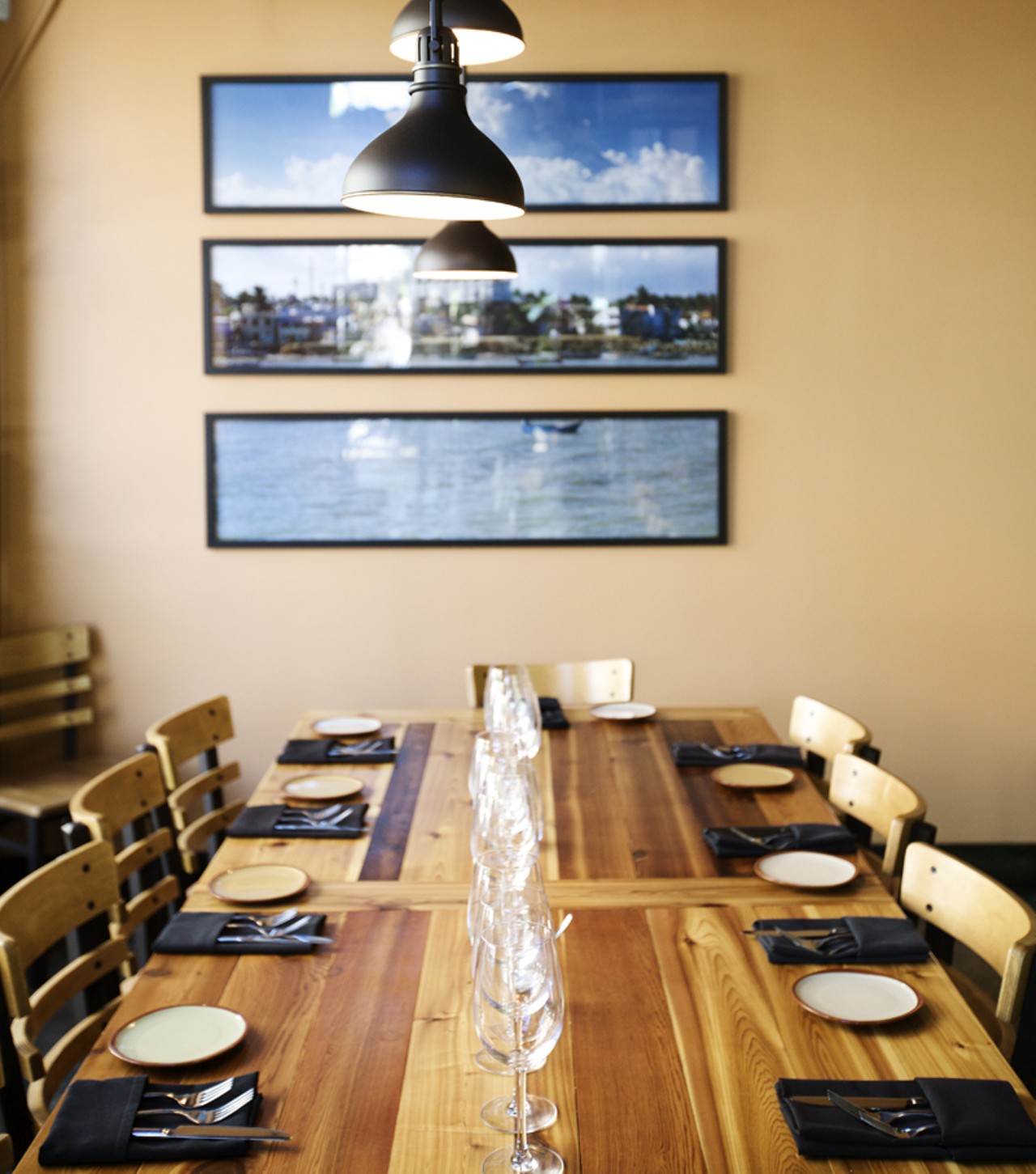 Simple and rustic, the decor matches the style of the food.