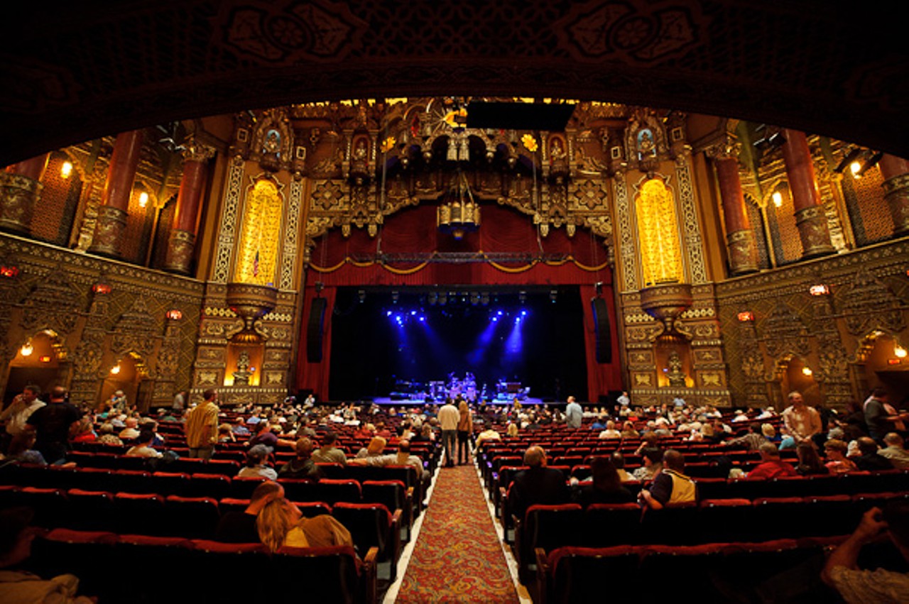 Inside the Fabulous Fox Theatre before Mark Knopfler's performance on April 22, 2010.
