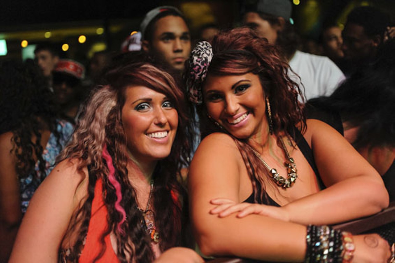 Some of Meek Mill's front row ladies.