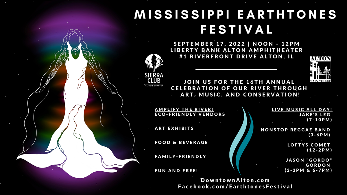 A flyer advertises the 16th annual Mississippi Earthtones Festival