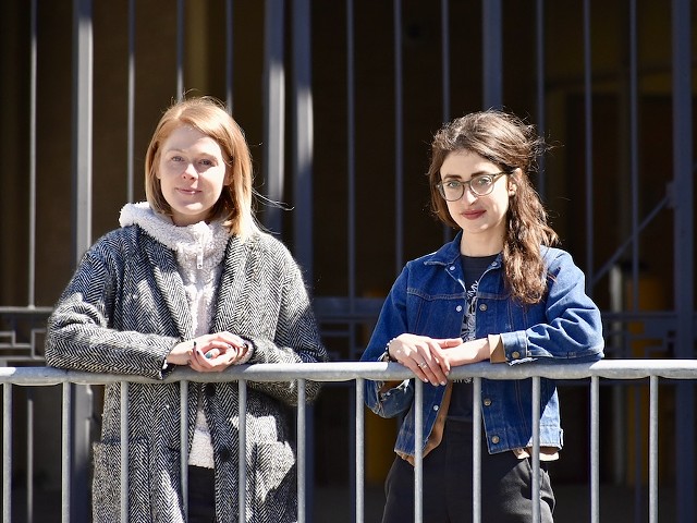 Emily Boullear (left) and Christina Hake, founders of Free Thought, are working to bring books to Missouri prisons.